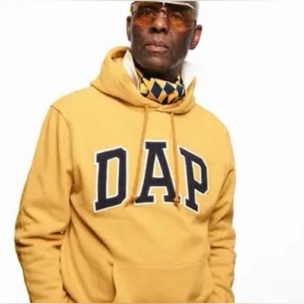 GAP x DAP Dapper Dan Golden Yellow Hoodie XS NWT Limited Edition Sold Out
